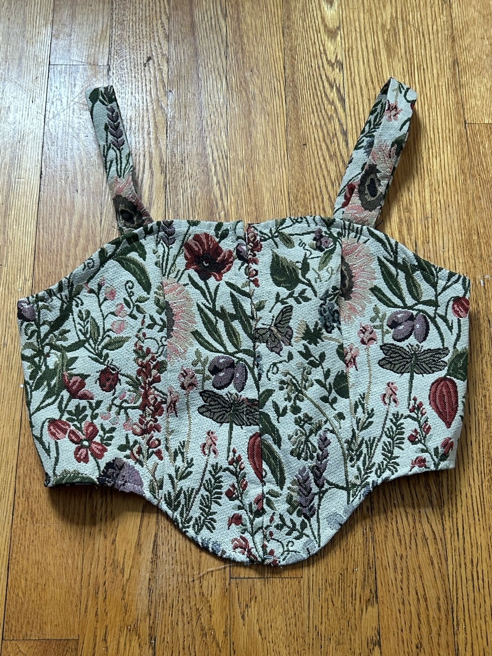 Shein Embroidered Corset